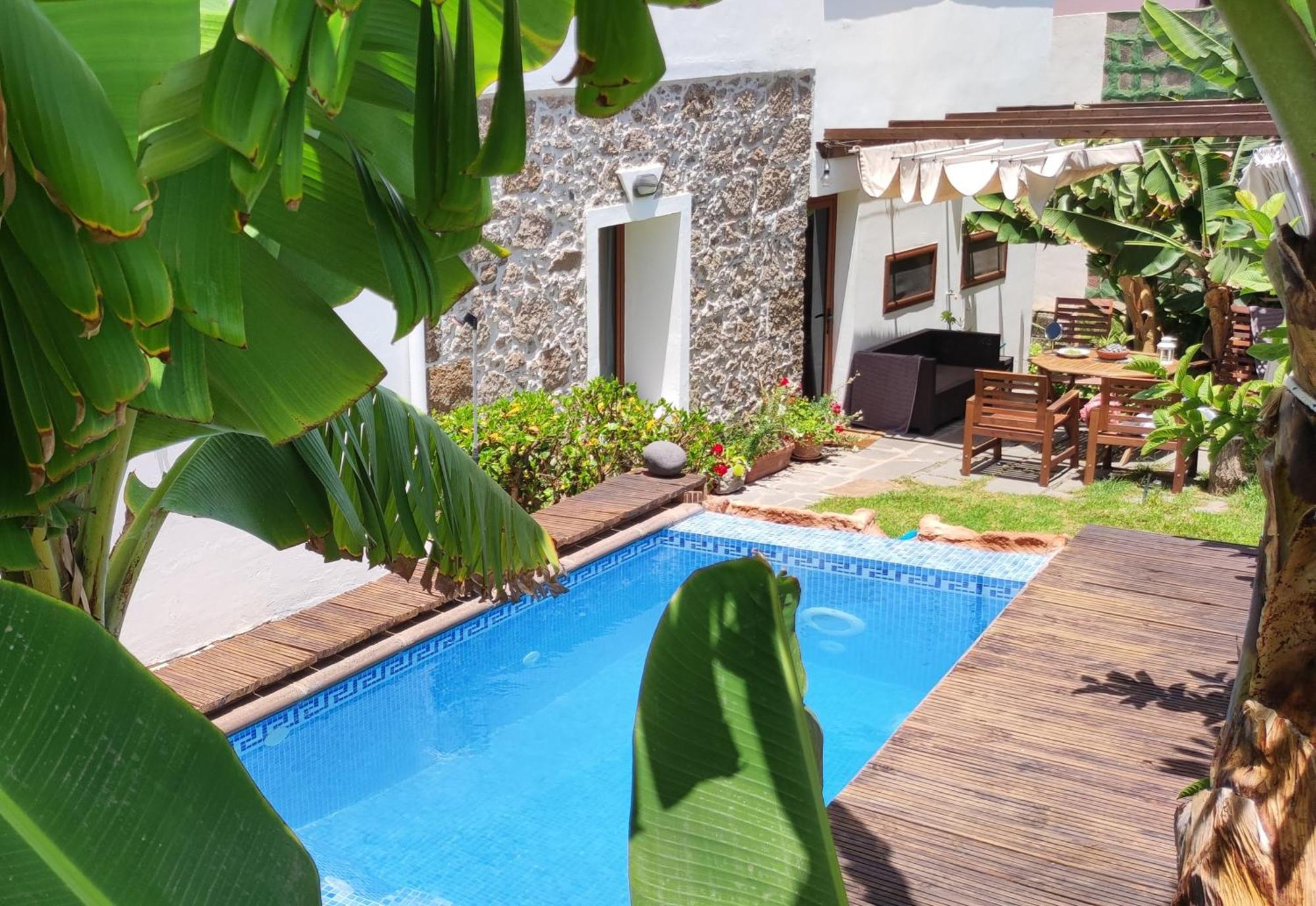 Villa Canaria Piscina Jacuzzi Jardin Santa Maria de Guia de Gran Canaria Ngoại thất bức ảnh
